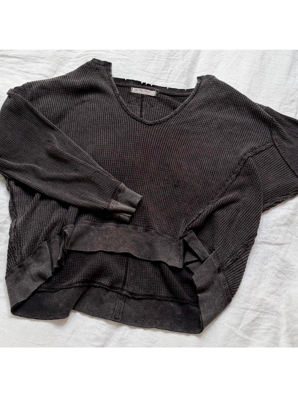 Charcoal Black We The Free Boho Sweater